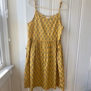 Natural Life Boho Yellow Sundress Size Medium